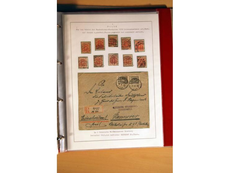  1840/1990, ungebrauchte, postfrische und gestempelte Sammlung mit vielen Briefen ab Vorphila und Russland in Polen gebraucht