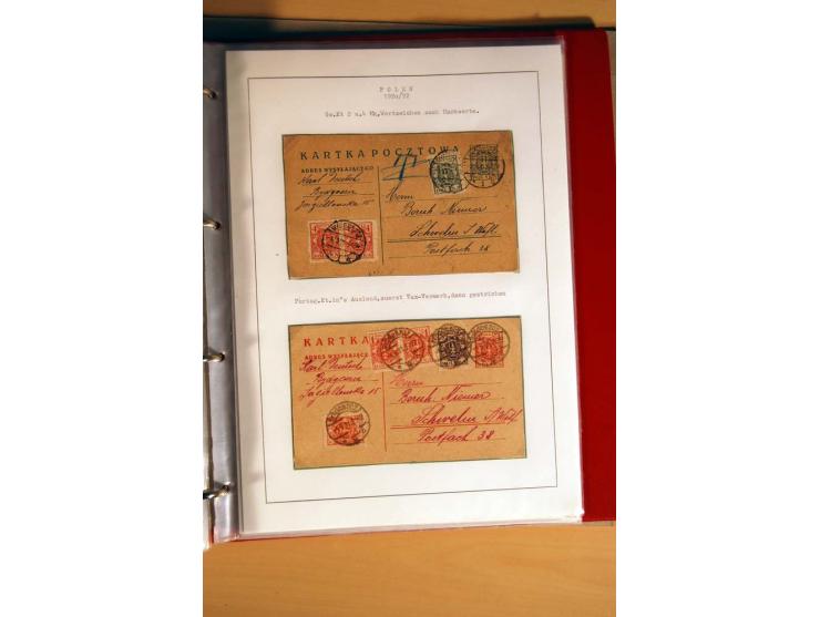  1840/1990, ungebrauchte, postfrische und gestempelte Sammlung mit vielen Briefen ab Vorphila und Russland in Polen gebraucht