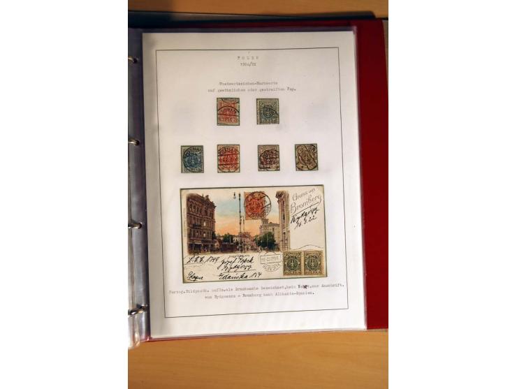  1840/1990, ungebrauchte, postfrische und gestempelte Sammlung mit vielen Briefen ab Vorphila und Russland in Polen gebraucht