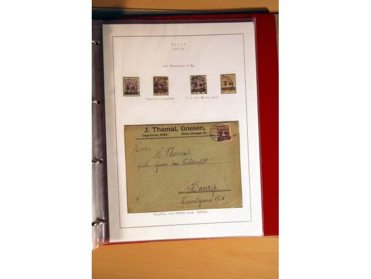  1840/1990, ungebrauchte, postfrische und gestempelte Sammlung mit vielen Briefen ab Vorphila und Russland in Polen gebraucht