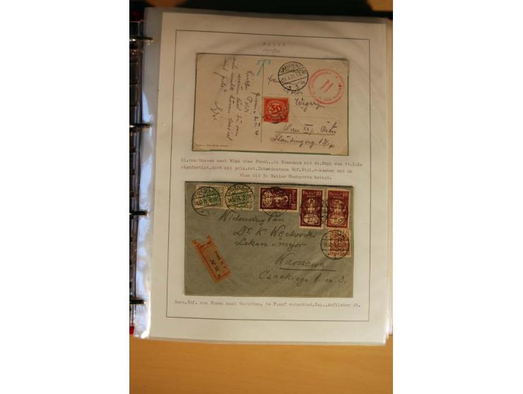  1840/1990, ungebrauchte, postfrische und gestempelte Sammlung mit vielen Briefen ab Vorphila und Russland in Polen gebraucht