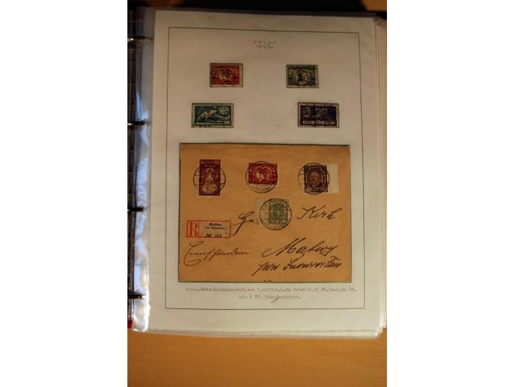  1840/1990, ungebrauchte, postfrische und gestempelte Sammlung mit vielen Briefen ab Vorphila und Russland in Polen gebraucht