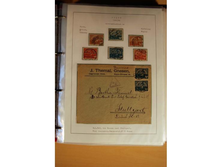  1840/1990, ungebrauchte, postfrische und gestempelte Sammlung mit vielen Briefen ab Vorphila und Russland in Polen gebraucht