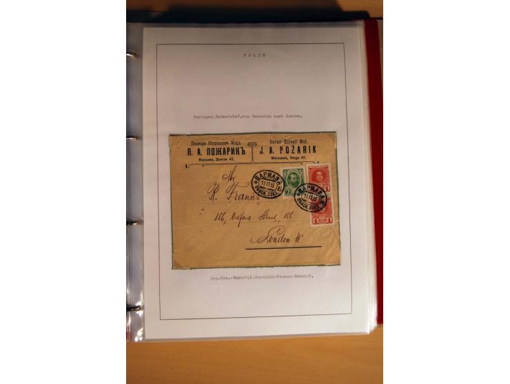  1840/1990, ungebrauchte, postfrische und gestempelte Sammlung mit vielen Briefen ab Vorphila und Russland in Polen gebraucht