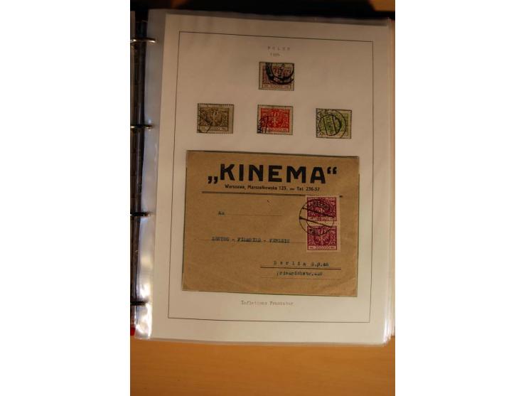  1840/1990, ungebrauchte, postfrische und gestempelte Sammlung mit vielen Briefen ab Vorphila und Russland in Polen gebraucht