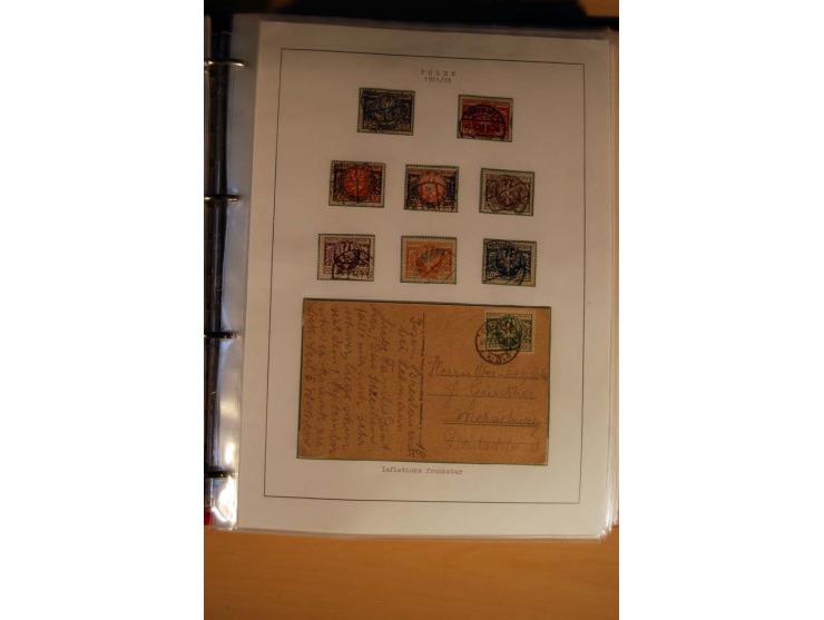  1840/1990, ungebrauchte, postfrische und gestempelte Sammlung mit vielen Briefen ab Vorphila und Russland in Polen gebraucht