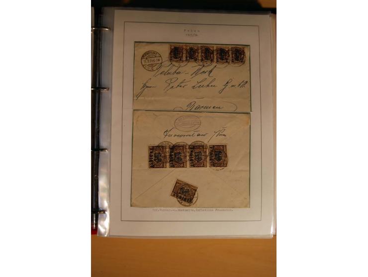 1840/1990, ungebrauchte, postfrische und gestempelte Sammlung mit vielen Briefen ab Vorphila und Russland in Polen gebraucht