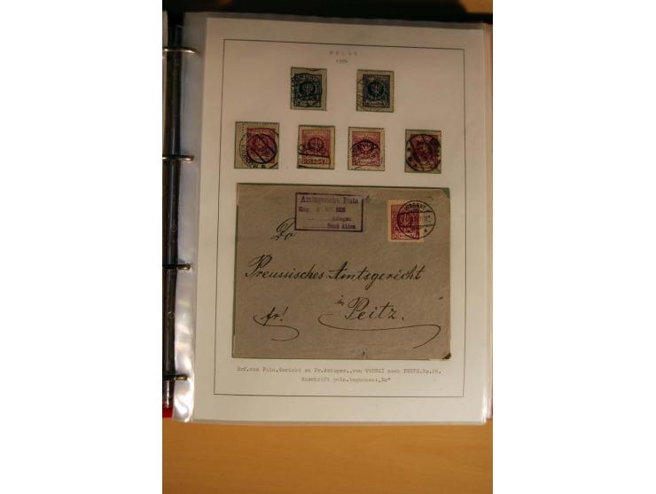  1840/1990, ungebrauchte, postfrische und gestempelte Sammlung mit vielen Briefen ab Vorphila und Russland in Polen gebraucht