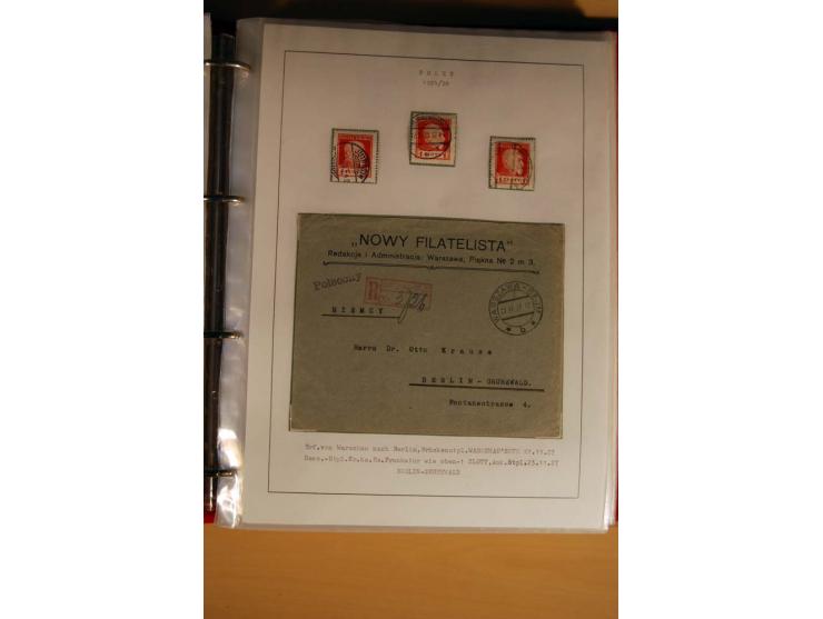  1840/1990, ungebrauchte, postfrische und gestempelte Sammlung mit vielen Briefen ab Vorphila und Russland in Polen gebraucht