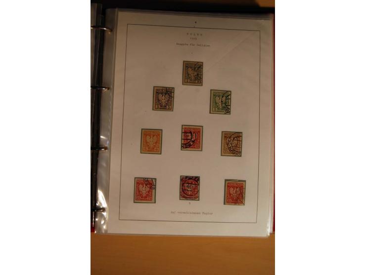  1840/1990, ungebrauchte, postfrische und gestempelte Sammlung mit vielen Briefen ab Vorphila und Russland in Polen gebraucht