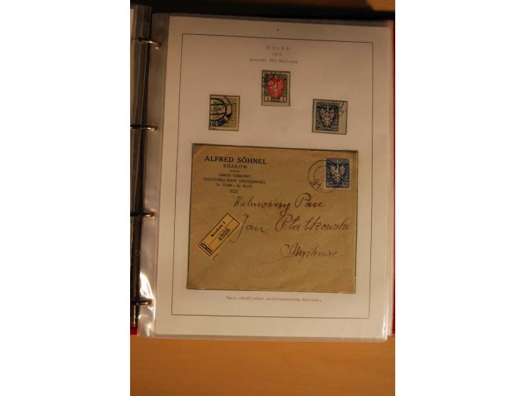  1840/1990, ungebrauchte, postfrische und gestempelte Sammlung mit vielen Briefen ab Vorphila und Russland in Polen gebraucht