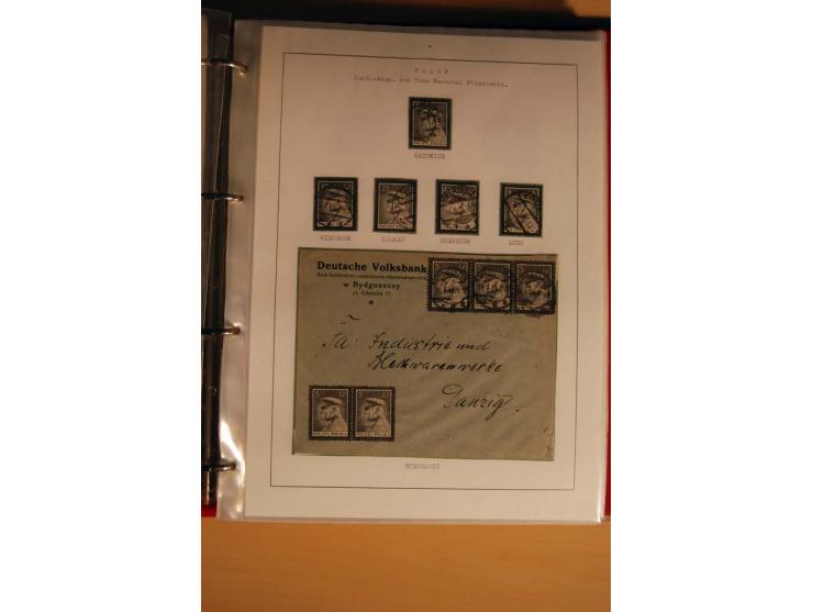  1840/1990, ungebrauchte, postfrische und gestempelte Sammlung mit vielen Briefen ab Vorphila und Russland in Polen gebraucht
