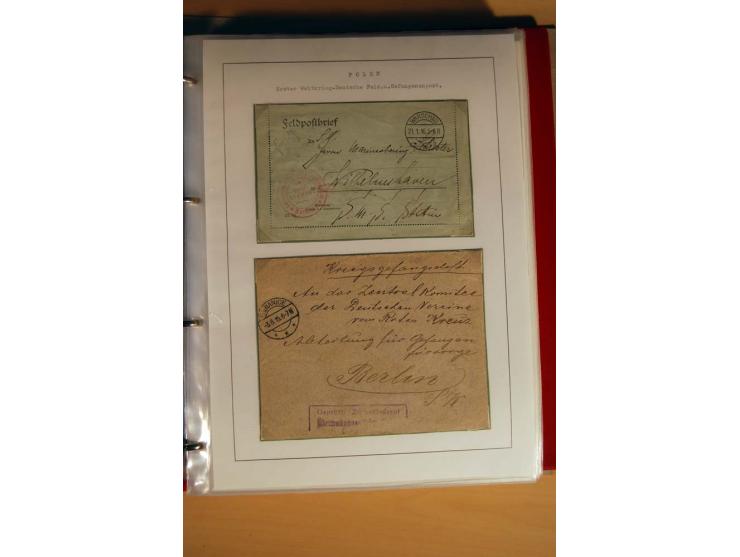  1840/1990, ungebrauchte, postfrische und gestempelte Sammlung mit vielen Briefen ab Vorphila und Russland in Polen gebraucht