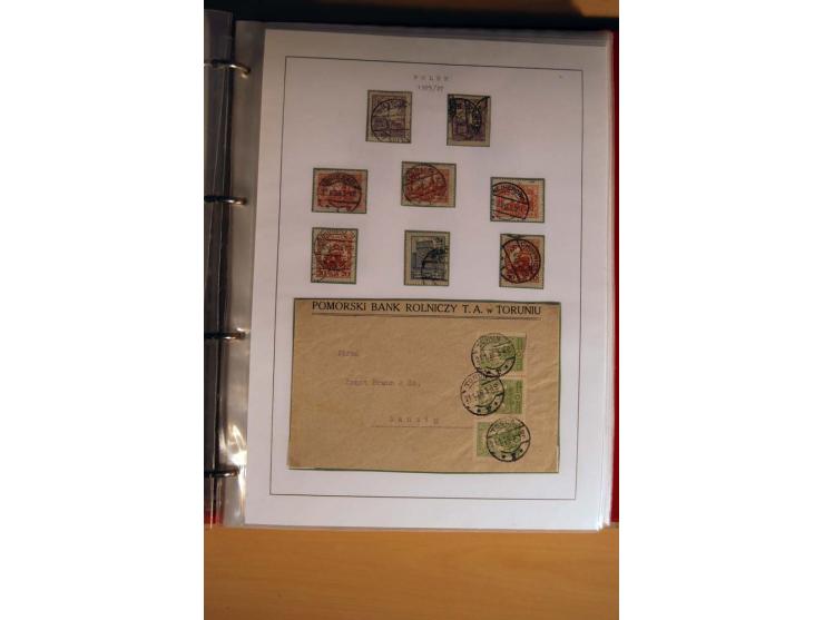  1840/1990, ungebrauchte, postfrische und gestempelte Sammlung mit vielen Briefen ab Vorphila und Russland in Polen gebraucht