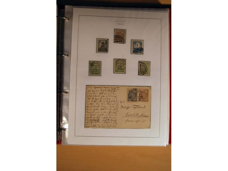  1840/1990, ungebrauchte, postfrische und gestempelte Sammlung mit vielen Briefen ab Vorphila und Russland in Polen gebraucht