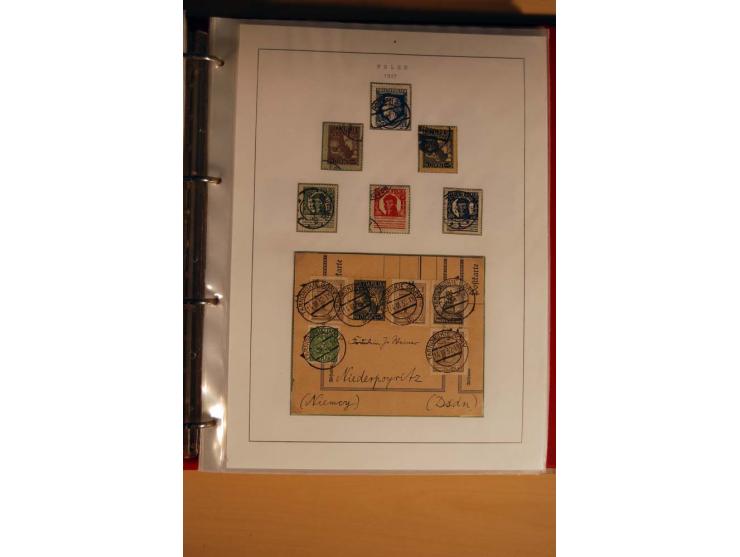  1840/1990, ungebrauchte, postfrische und gestempelte Sammlung mit vielen Briefen ab Vorphila und Russland in Polen gebraucht