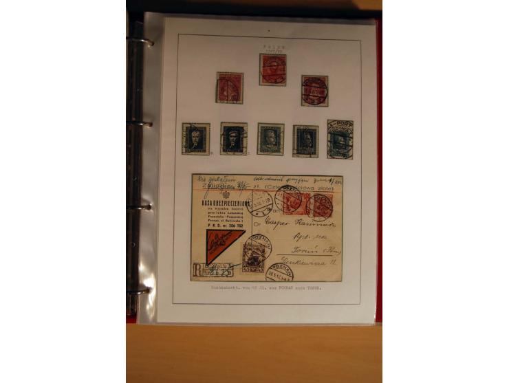  1840/1990, ungebrauchte, postfrische und gestempelte Sammlung mit vielen Briefen ab Vorphila und Russland in Polen gebraucht