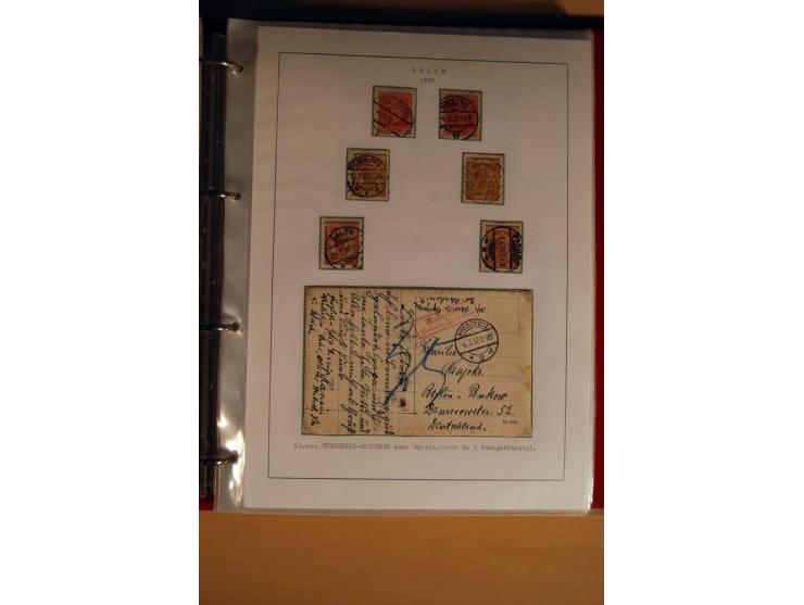  1840/1990, ungebrauchte, postfrische und gestempelte Sammlung mit vielen Briefen ab Vorphila und Russland in Polen gebraucht
