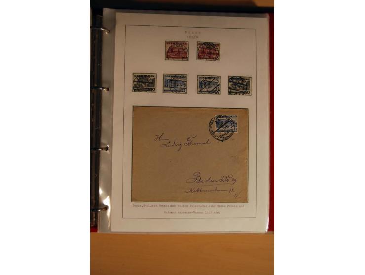  1840/1990, ungebrauchte, postfrische und gestempelte Sammlung mit vielen Briefen ab Vorphila und Russland in Polen gebraucht
