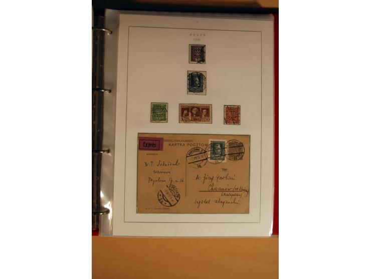  1840/1990, ungebrauchte, postfrische und gestempelte Sammlung mit vielen Briefen ab Vorphila und Russland in Polen gebraucht