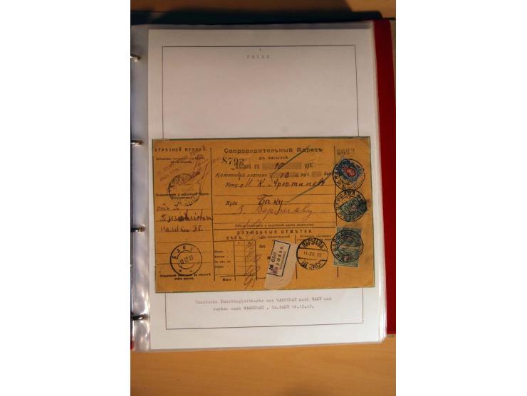  1840/1990, ungebrauchte, postfrische und gestempelte Sammlung mit vielen Briefen ab Vorphila und Russland in Polen gebraucht