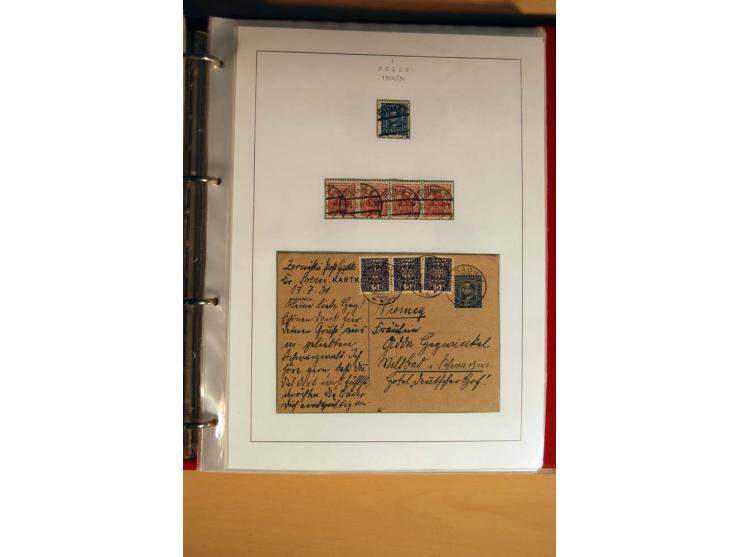  1840/1990, ungebrauchte, postfrische und gestempelte Sammlung mit vielen Briefen ab Vorphila und Russland in Polen gebraucht