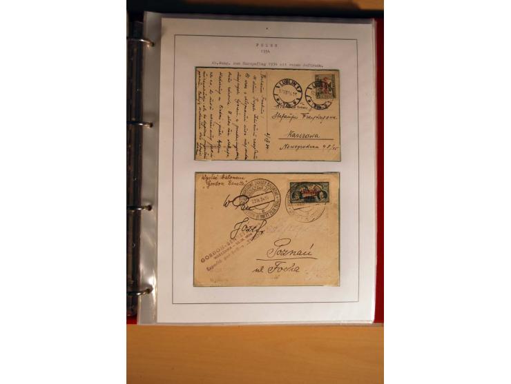  1840/1990, ungebrauchte, postfrische und gestempelte Sammlung mit vielen Briefen ab Vorphila und Russland in Polen gebraucht