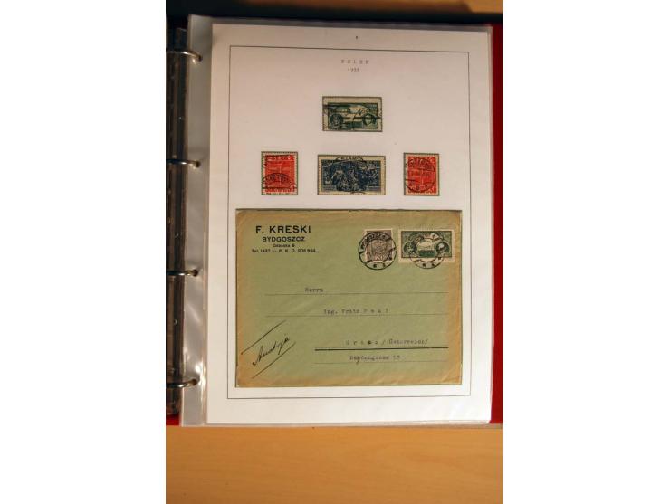  1840/1990, ungebrauchte, postfrische und gestempelte Sammlung mit vielen Briefen ab Vorphila und Russland in Polen gebraucht