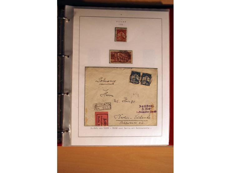  1840/1990, ungebrauchte, postfrische und gestempelte Sammlung mit vielen Briefen ab Vorphila und Russland in Polen gebraucht
