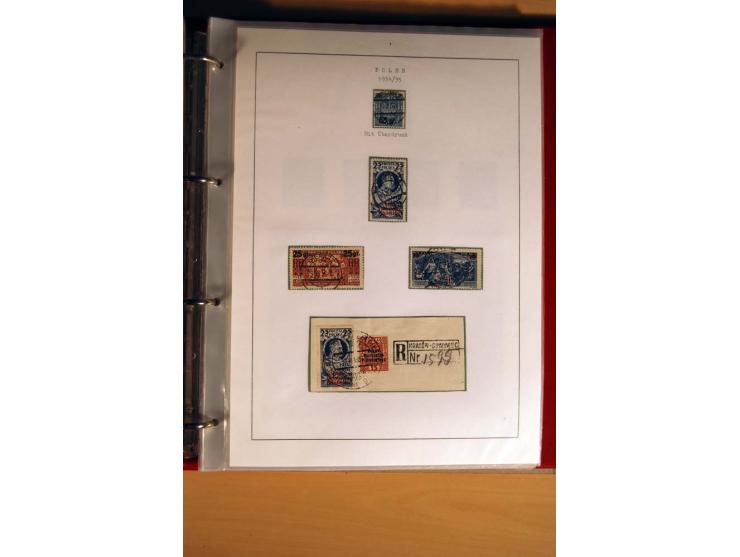  1840/1990, ungebrauchte, postfrische und gestempelte Sammlung mit vielen Briefen ab Vorphila und Russland in Polen gebraucht