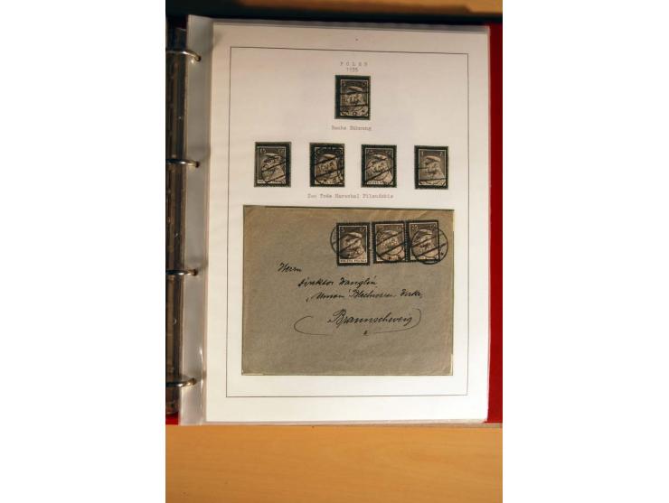  1840/1990, ungebrauchte, postfrische und gestempelte Sammlung mit vielen Briefen ab Vorphila und Russland in Polen gebraucht