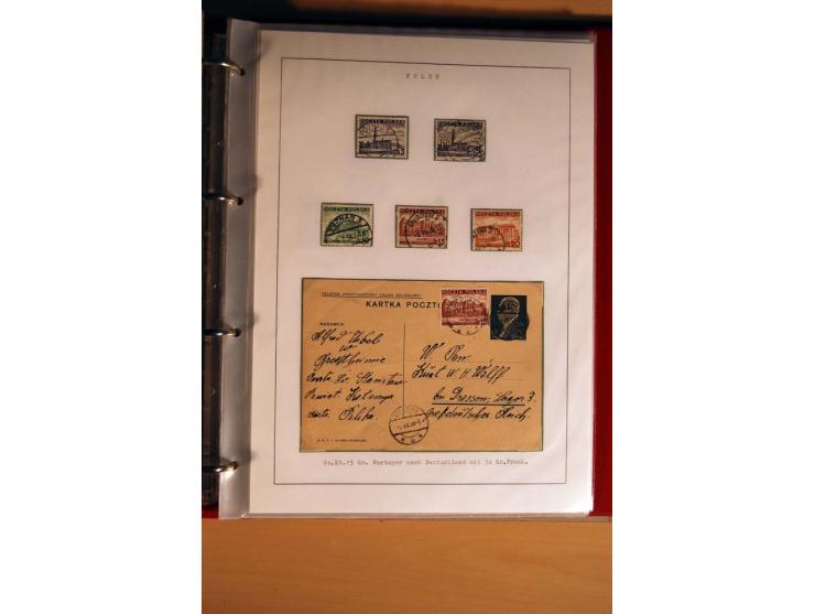  1840/1990, ungebrauchte, postfrische und gestempelte Sammlung mit vielen Briefen ab Vorphila und Russland in Polen gebraucht