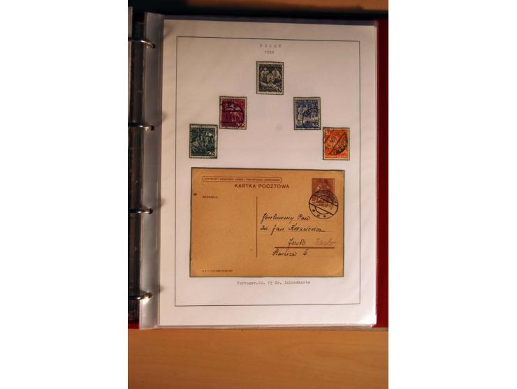  1840/1990, ungebrauchte, postfrische und gestempelte Sammlung mit vielen Briefen ab Vorphila und Russland in Polen gebraucht