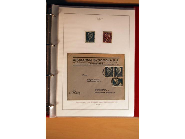  1840/1990, ungebrauchte, postfrische und gestempelte Sammlung mit vielen Briefen ab Vorphila und Russland in Polen gebraucht