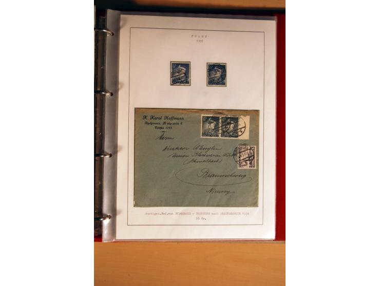  1840/1990, ungebrauchte, postfrische und gestempelte Sammlung mit vielen Briefen ab Vorphila und Russland in Polen gebraucht