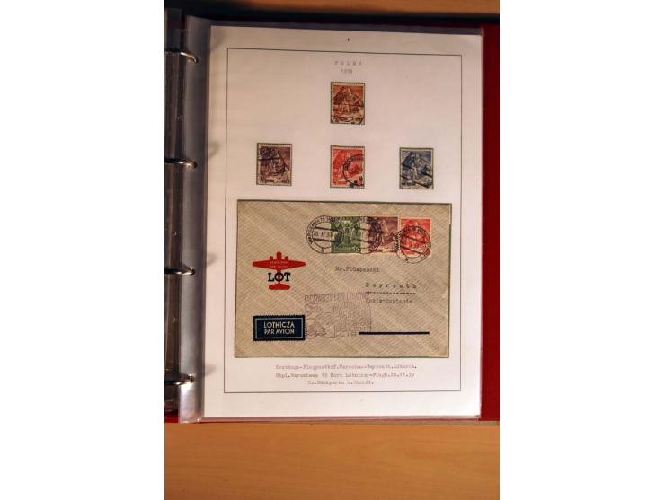  1840/1990, ungebrauchte, postfrische und gestempelte Sammlung mit vielen Briefen ab Vorphila und Russland in Polen gebraucht