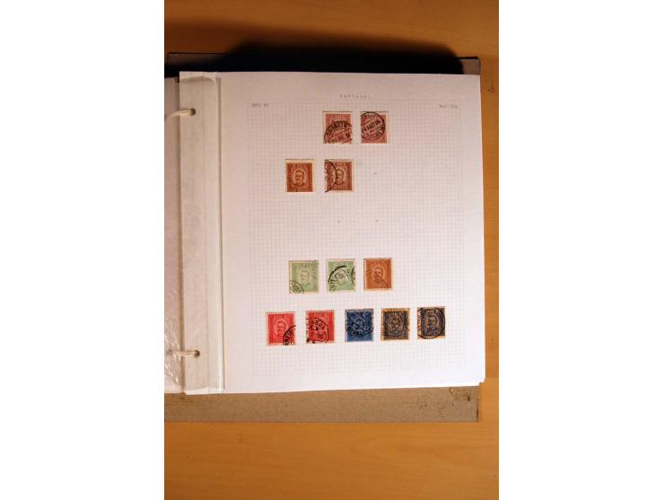 1853/1933, vorwiegend gestempelte Sammlungen mit vielen besseren Werten dabei Mi.-Nr. 1a mit Befund Alcuri und Morgoulis, Mi.