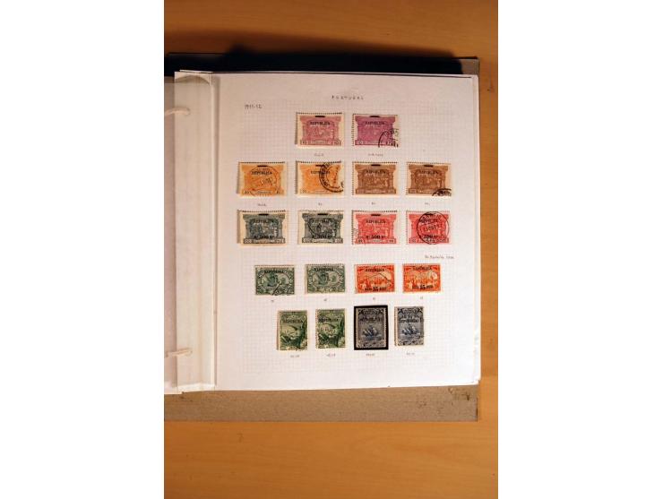 1853/1933, vorwiegend gestempelte Sammlungen mit vielen besseren Werten dabei Mi.-Nr. 1a mit Befund Alcuri und Morgoulis, Mi.