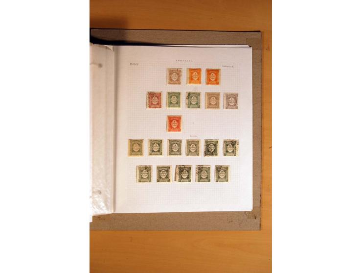 1853/1933, vorwiegend gestempelte Sammlungen mit vielen besseren Werten dabei Mi.-Nr. 1a mit Befund Alcuri und Morgoulis, Mi.
