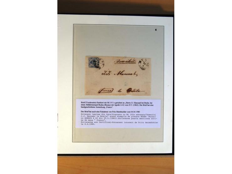 1862/64, 30 Par. blau, 21 Briefe und Briefteile, 4 Briefstücke und 4 lose Marken, dabei Reco, Randstücke etc., unterschiedlic