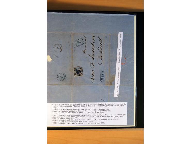 1862/64, 30 Par. blau, 21 Briefe und Briefteile, 4 Briefstücke und 4 lose Marken, dabei Reco, Randstücke etc., unterschiedlic