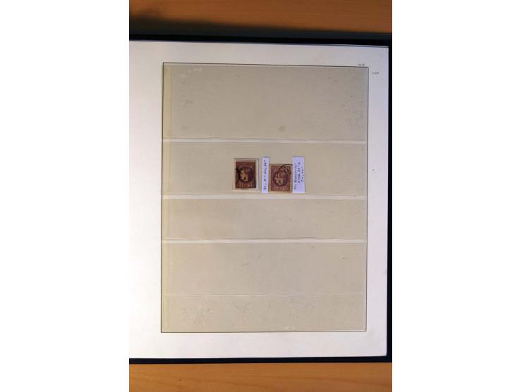 1866/72, ungebrauchte und gestempelte, reichhaltige Sammlung Mi.-Nr. 14-31, alle Marken mehrfach, dabei Farbnuancen, gute Ste