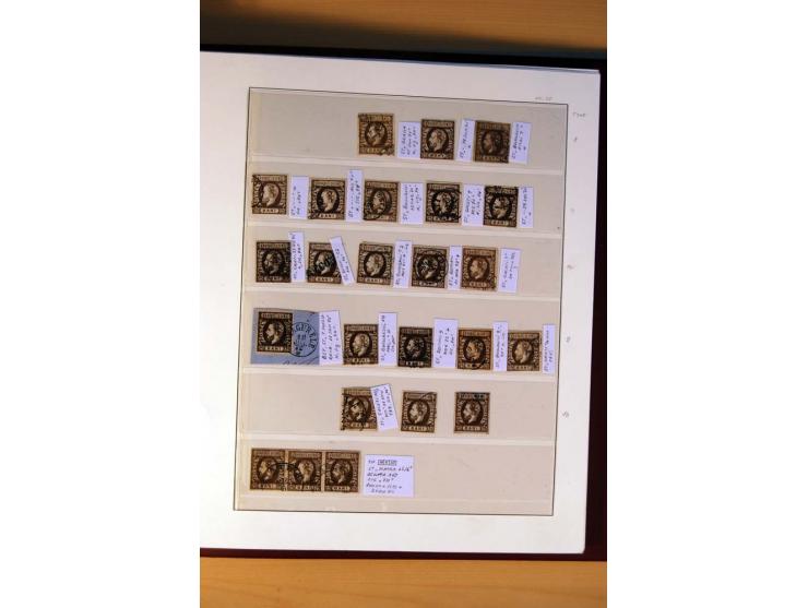 1866/72, ungebrauchte und gestempelte, reichhaltige Sammlung Mi.-Nr. 14-31, alle Marken mehrfach, dabei Farbnuancen, gute Ste