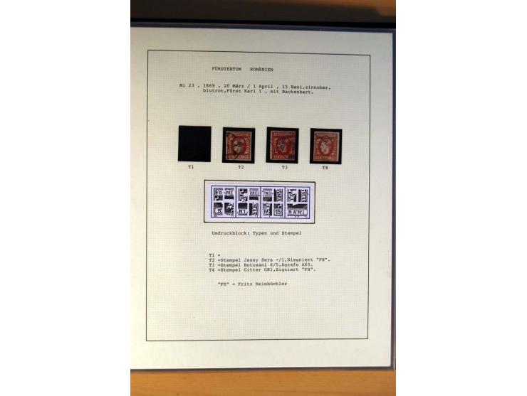1866/71, ungebrauchte und gestempelte Sammlung nicht kompletter Rekonstruktionen von Umdruckblocks (es fehlen immer nur 1 ode