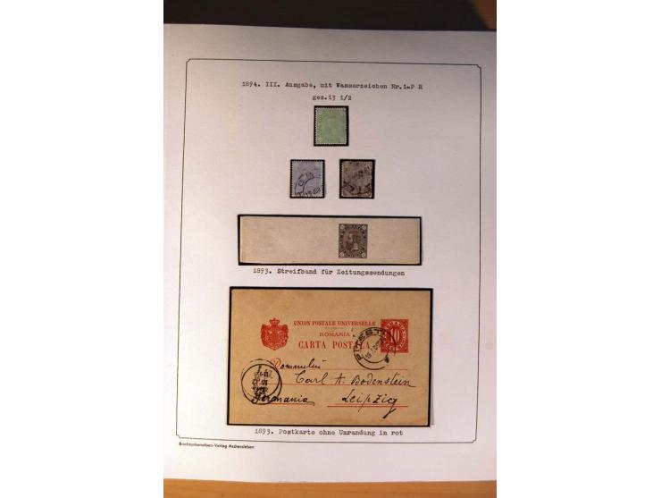 1885/1913, gestempelte Sammlung mit einigen Briefen und teils ungebrauchten Ganzsachen