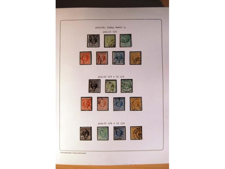 1885/1913, gestempelte Sammlung mit einigen Briefen und teils ungebrauchten Ganzsachen