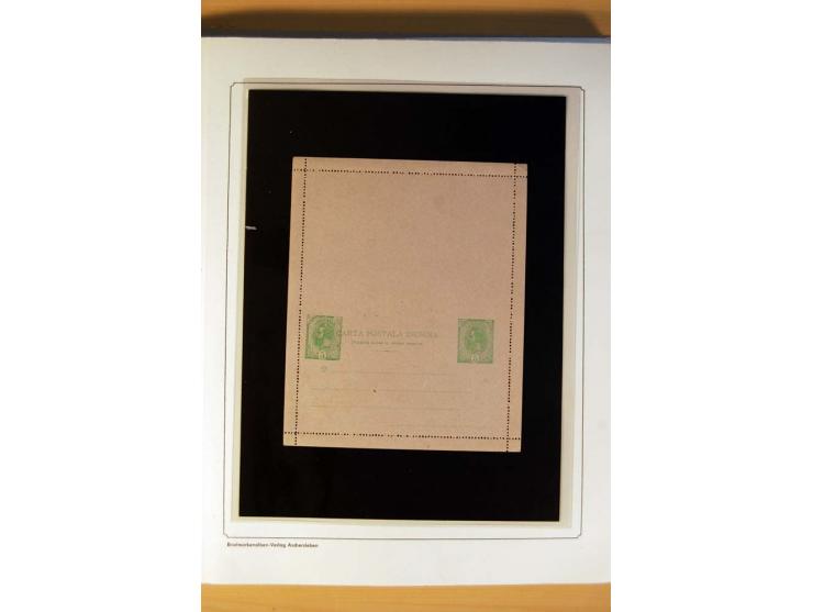 1885/1913, gestempelte Sammlung mit einigen Briefen und teils ungebrauchten Ganzsachen