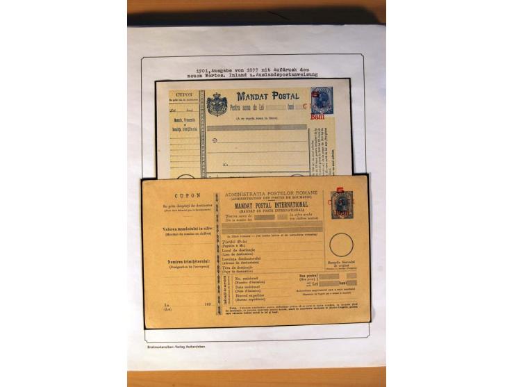 1885/1913, gestempelte Sammlung mit einigen Briefen und teils ungebrauchten Ganzsachen