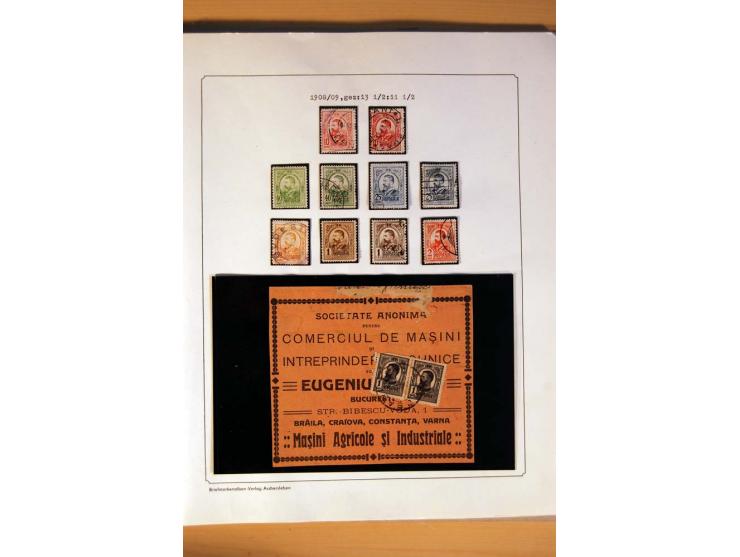 1885/1913, gestempelte Sammlung mit einigen Briefen und teils ungebrauchten Ganzsachen