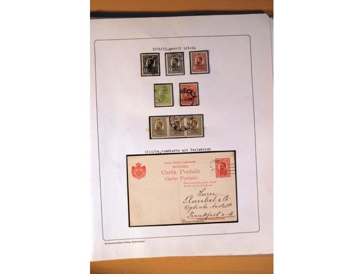 1885/1913, gestempelte Sammlung mit einigen Briefen und teils ungebrauchten Ganzsachen
